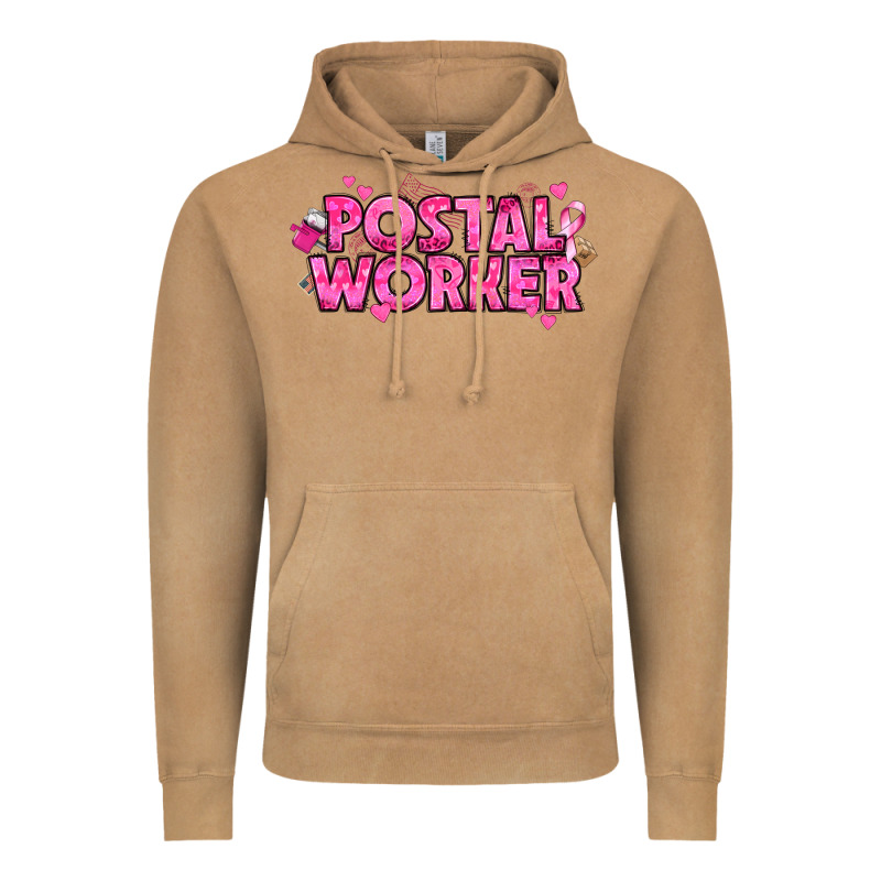 Breast Cancer Postal Worker Vintage Hoodie by texasbilliewilder | Teevron
