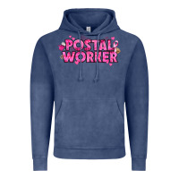 Vintage Denim Breast Cancer Postal Worker Vintage Hoodie - texasbilliewilder