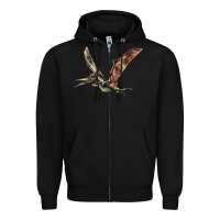 Black Pteranodon Zipper Hoodie - LillyAllenDesigns