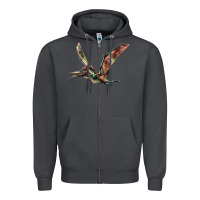 Smoke Pteranodon Zipper Hoodie - LillyAllenDesigns