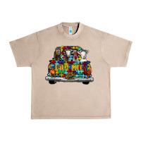 French Oak farm life truck autism Urban Heavy Tee - CowhideDigitalArt