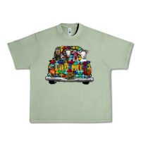 Oil Green farm life truck autism Urban Heavy Tee - CowhideDigitalArt