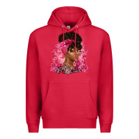 Cardinal breast cancer afro woman Premium Hoodie - Artiststas