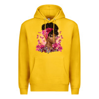Lemon breast cancer afro woman Premium Hoodie - Artiststas