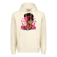 Sandshell breast cancer afro woman Premium Hoodie - Artiststas