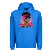 True Royal breast cancer afro woman Premium Hoodie - Artiststas