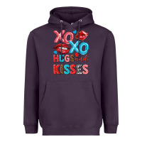 Plum xo xo hugs and kisses Heavyweight Hoodie - NancyCooperArtShop