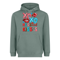 Sage xo xo hugs and kisses Heavyweight Hoodie - NancyCooperArtShop
