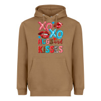 Toasted Coconut xo xo hugs and kisses Heavyweight Hoodie - NancyCooperArtShop