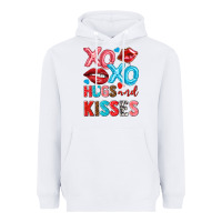 White xo xo hugs and kisses Heavyweight Hoodie - NancyCooperArtShop