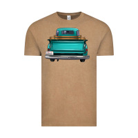 Vintage Coffee western truck back view 2 Vintage Tee - FaDigitalArtStudio