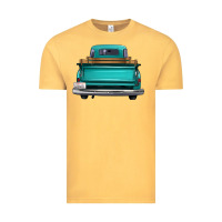 Vintage Mustard western truck back view 2 Vintage Tee - FaDigitalArtStudio