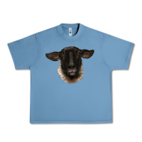 Pebble Blue suffolk ewe head Urban Heavy Tee - BarkalooDesign