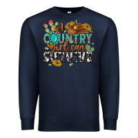 Navy a country girl can survive Premium Sweatshirt - MaliasSmallBusiness