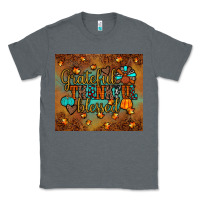 Charcoal Heather grateful thankful blessed turkey Classic Tee - JahusDesignShop