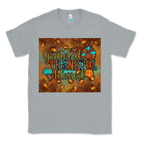 Heather Grey grateful thankful blessed turkey Classic Tee - JahusDesignShop