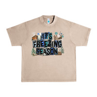 French Oak It's Freezing Season Urban Heavy Tee - FaDigitalArtStudio