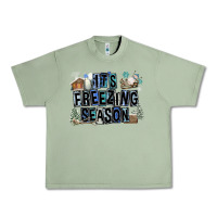 Oil Green It's Freezing Season Urban Heavy Tee - FaDigitalArtStudio