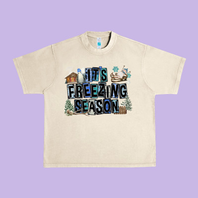 It's Freezing Season Urban Heavy Tee Designed By Fadigitalartstudio