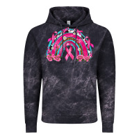 Cloud Black Breast Cancer Rainbow Vintage Hoodie - texasbilliewilder