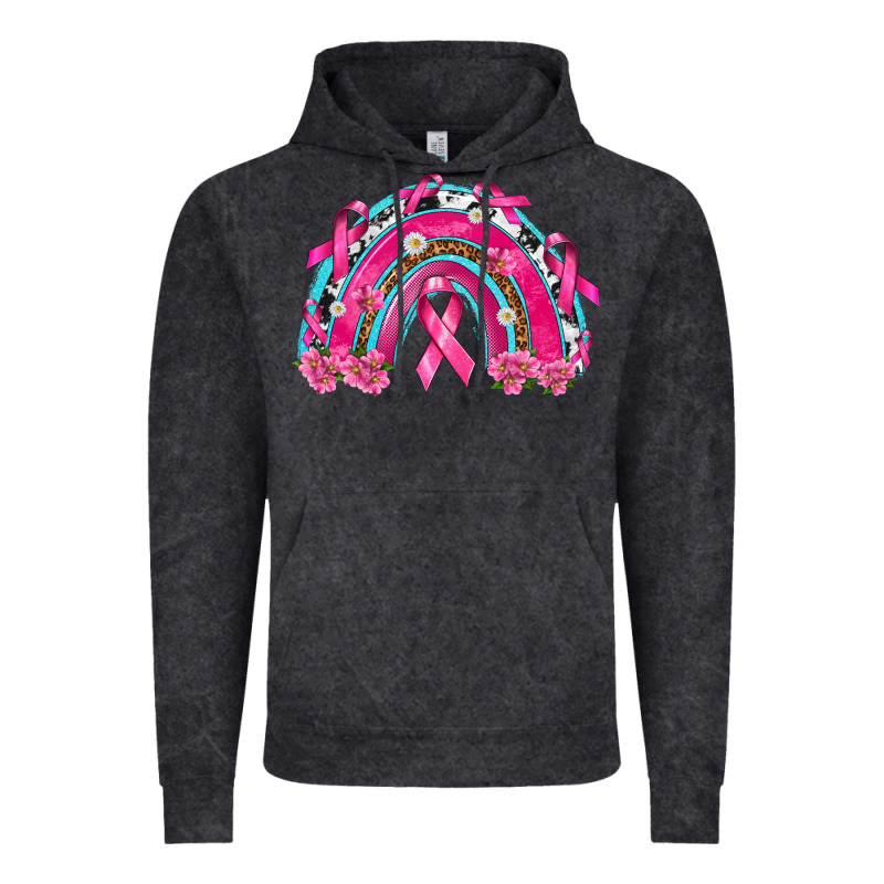 Breast Cancer Rainbow Vintage Hoodie by texasbilliewilder | Teevron