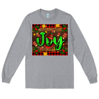 Heather Grey joy with gloves for Christmas Long Sleeve Tee - AdoDesignShop