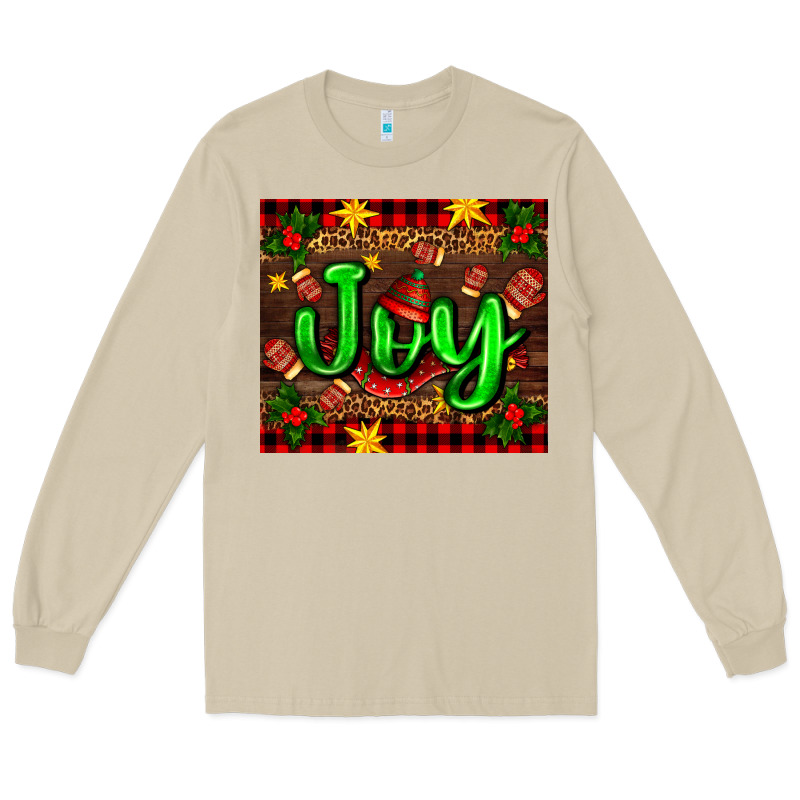 Joy With Gloves For Christmas Long Sleeve Tee by AdoDesignShop | Teevron