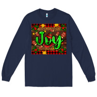 Navy joy with gloves for Christmas Long Sleeve Tee - AdoDesignShop