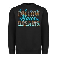 Black follow your dreams Heavyweight Sweatshirt - HRA Design Shop