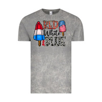 Cloud Rock red white blue Vintage Tee - CowhideDigitalArt