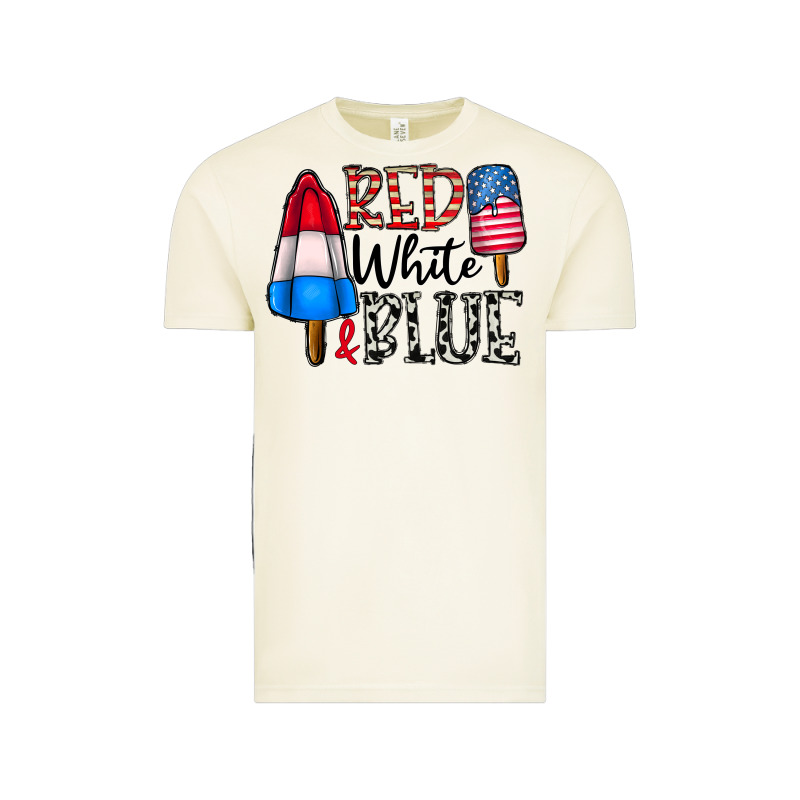 Red White Blue Vintage Tee by CowhideDigitalArt | Teevron