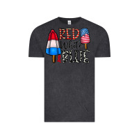 Vintage Black red white blue Vintage Tee - CowhideDigitalArt