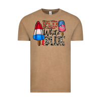 Vintage Coffee red white blue Vintage Tee - CowhideDigitalArt