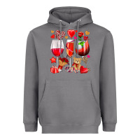 Storm valentines day wine glasses Heavyweight Hoodie - NancyCooperArtShop
