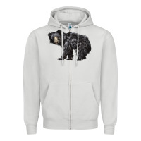 Dove Grey Sloth Bear Zipper Hoodie - LillyAllenDesigns