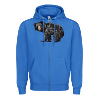 True Royal Sloth Bear Zipper Hoodie - LillyAllenDesigns