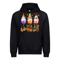 Black Hallothanksmas wine glasses and gnomes Urban Hoodie - texasbilliewilder