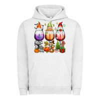 Pigment Lunar Rock Hallothanksmas wine glasses and gnomes Urban Hoodie - texasbilliewilder