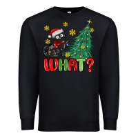 Black christmas  cat  what Premium Sweatshirt - MaliasSmallBusiness