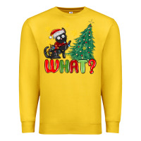 Lemon christmas  cat  what Premium Sweatshirt - MaliasSmallBusiness
