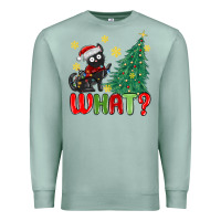 Seafoam christmas  cat  what Premium Sweatshirt - MaliasSmallBusiness