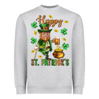 Heather Grey Happy st. patricks day Heavyweight Sweatshirt - Neo Western