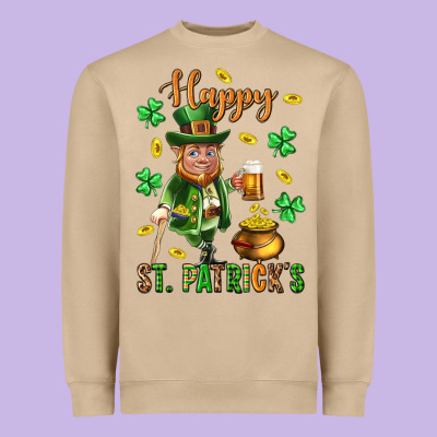 Happy St. Patricks Day Heavyweight Sweatshirt Designed By Neo Western
