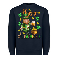 Navy Happy st. patricks day Heavyweight Sweatshirt - Neo Western