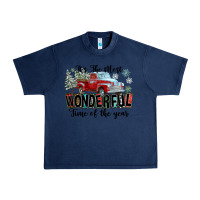 Navy It's The Most Wonderful Time Of The Year Urban Heavy Tee - FaDigitalArtStudio