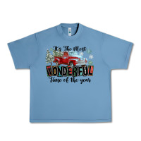 Pebble Blue It's The Most Wonderful Time Of The Year Urban Heavy Tee - FaDigitalArtStudio
