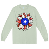 Matcha sunflower puerto rico flag Long Sleeve Tee - JahusDesignShop