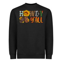 Black howdy y all Heavyweight Sweatshirt - HRA Design Shop