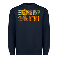 Navy howdy y all Heavyweight Sweatshirt - HRA Design Shop