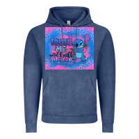 Vintage Denim touch me and i will bite you stitch Vintage Hoodie - Zillion Design Studio